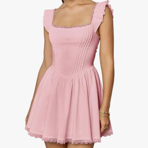 Cute Pink Mini Dress - Picture 1 of 1